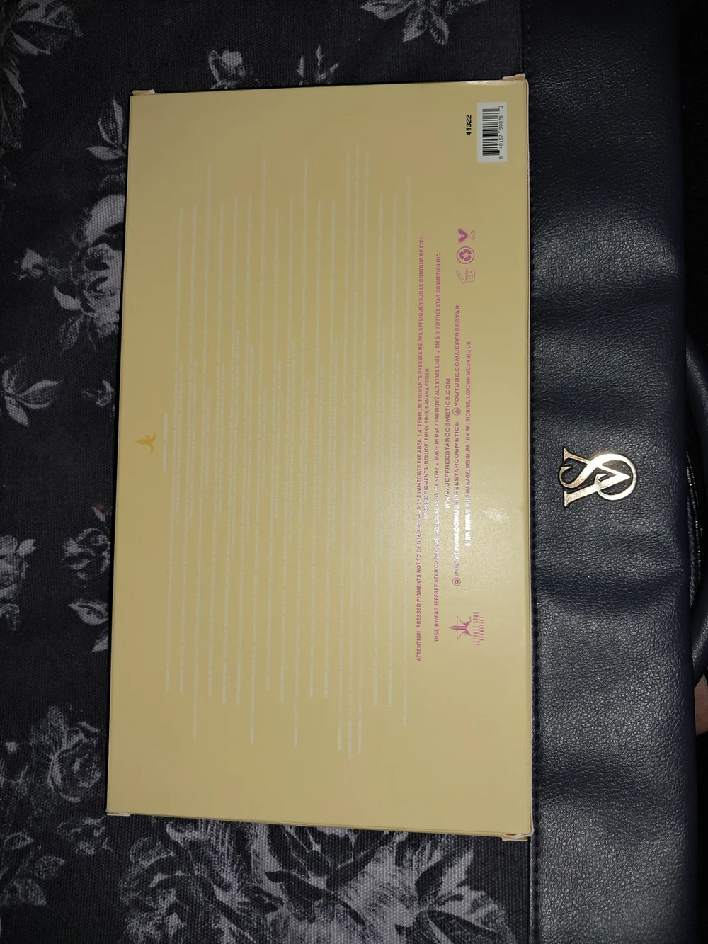 Jeffree Star Banana Fetish Eyeshadow Palette - Cream and Gold Lettering